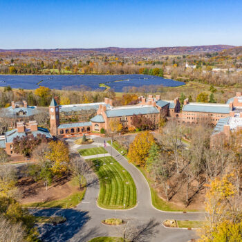 Photo of an aerial shot of the campus